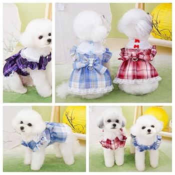 犬用プリンセスドレス 小型犬用 ロリータ風 花柄ワンピース Amazon | RANPHY 犬服 春夏 小型犬 可愛いロリータワンピース