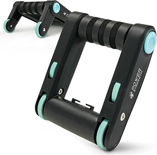 2 in 1 Liegestützgriffe inkl. Bauchroller Funktion - extra rutschfeste & komfortable Griffe - Perfekt für Liegestütze und Bauchmuskel Training - Maximiert deinen Trainingserfolg Zuhause und Outdoor