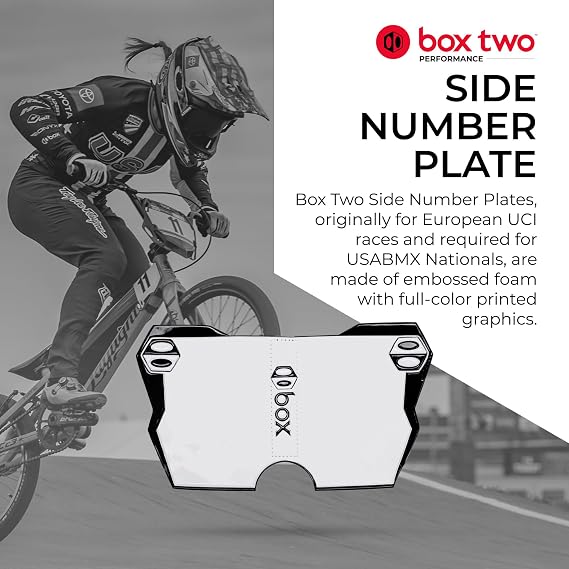 Box Components Phase 2 Side Number Plate, Black
