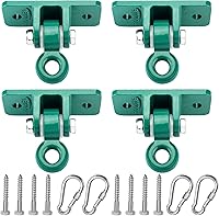 Vista 12 de BETOOLL Ganchos de columpio resistentes de capacidad de 2400 libras para juegos de madera, patio de recreo, porche, interiores y exteriores, ganchos
