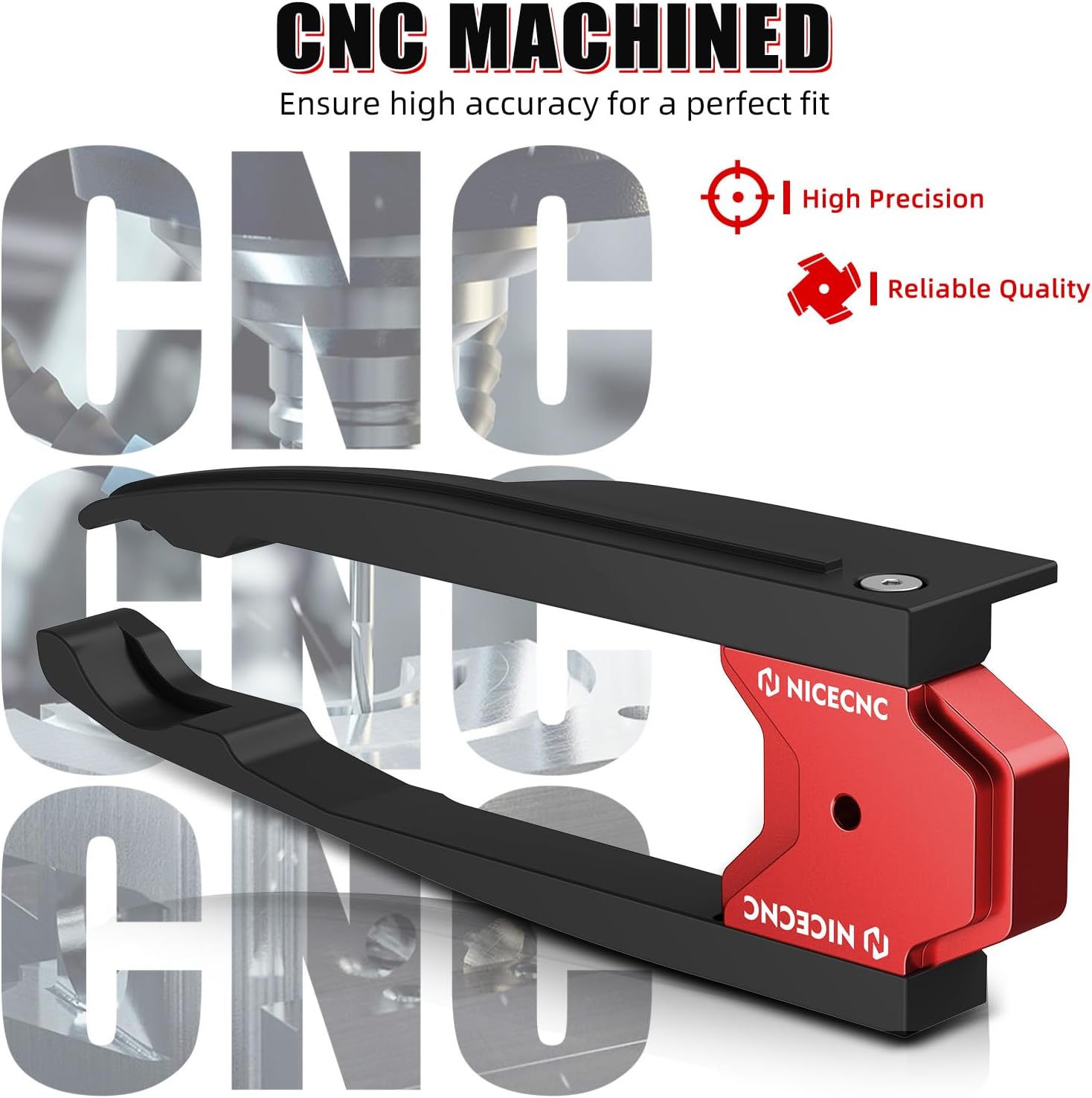 NICECNC ATV Swingarm Chain Slider Guide Aluminum Compatible with Yamaha Raptor 700 2006-2008, 2013-2026, Raptor 700R 2009, 2011-2012, Raptor 700R SE 2013-2026