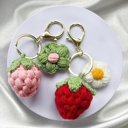 Porte-clés - KIMISS - Lapin En Alliage De Zinc - Rose Rouge - Mignon Et