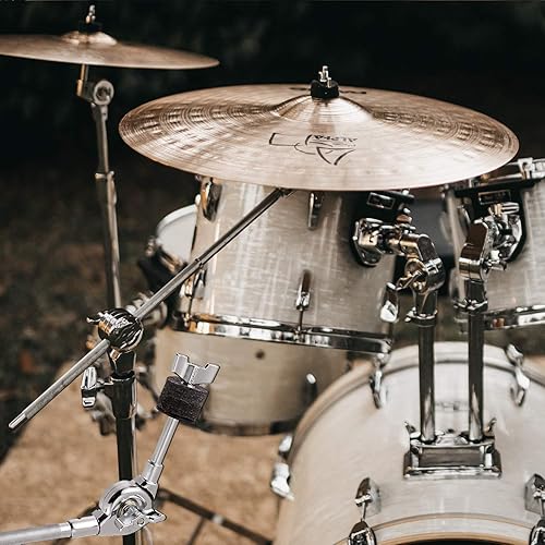 Miniatura 7 de Flexzion Kit de accesorios de platillos de 18 piezas, incluye fieltros de platillo y fundas con base, tuercas de ala, arandelas y fieltro de copa y