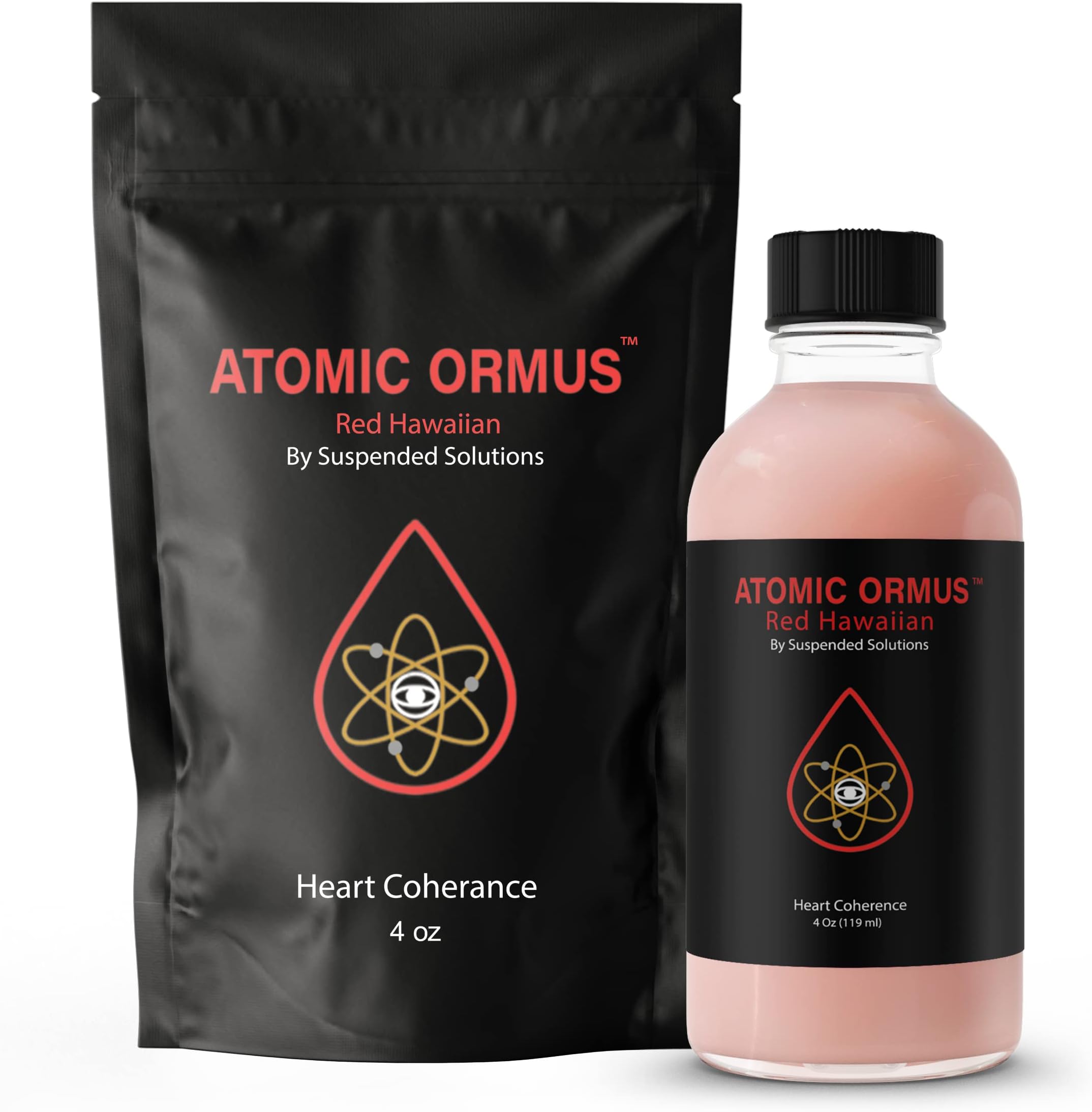 Atomic ORMUS - 4oz - Red Hawaiian - Monoatomic Gold Ormus - Memory AID, ENERGETICALLY Enhanced, REJUVENATING, Increased Energy, Stamina, Vitality - Gold, Platinum, Iridium