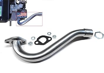 Exhaust Center Rear for Predator 212cc, tillotson 212, BILT HARD 7HP 212cc, GX160 GX200, Go Karts, minibikes