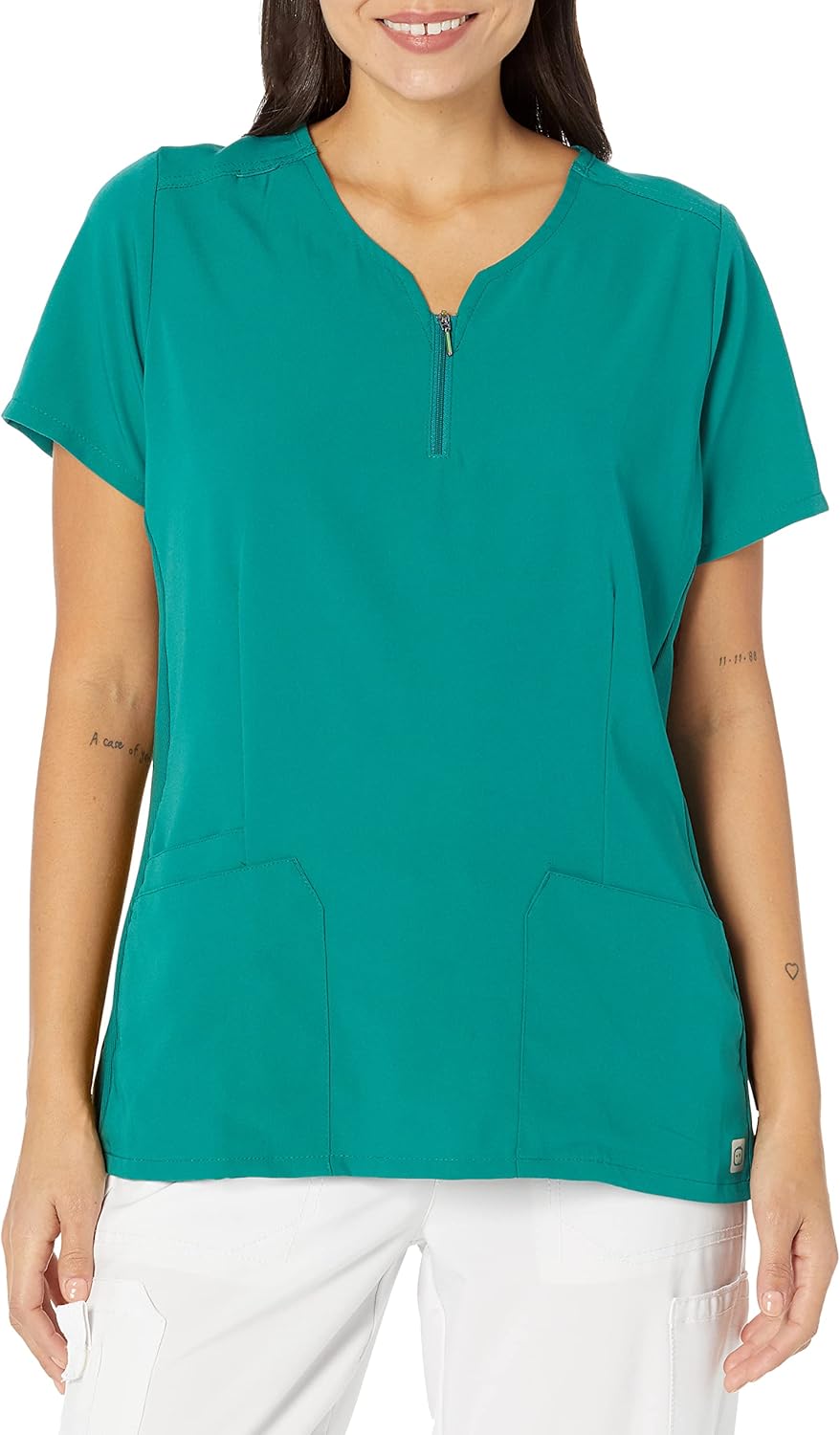 WINK Men's Uni Moss Grn Simply Soft 3pkt Scrub Shrt