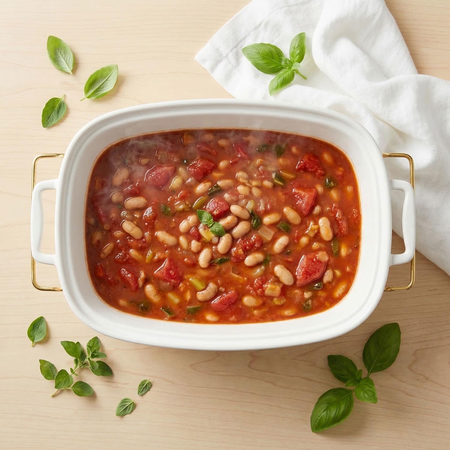 13" x 9" Ceramic Casserole Dish with Glass Lid and Rack, 68 ounce Serving Soup Tureen,Chafing Dish for Buffet, Family Food preserve Tray, Catering Casserole for Party Style, White