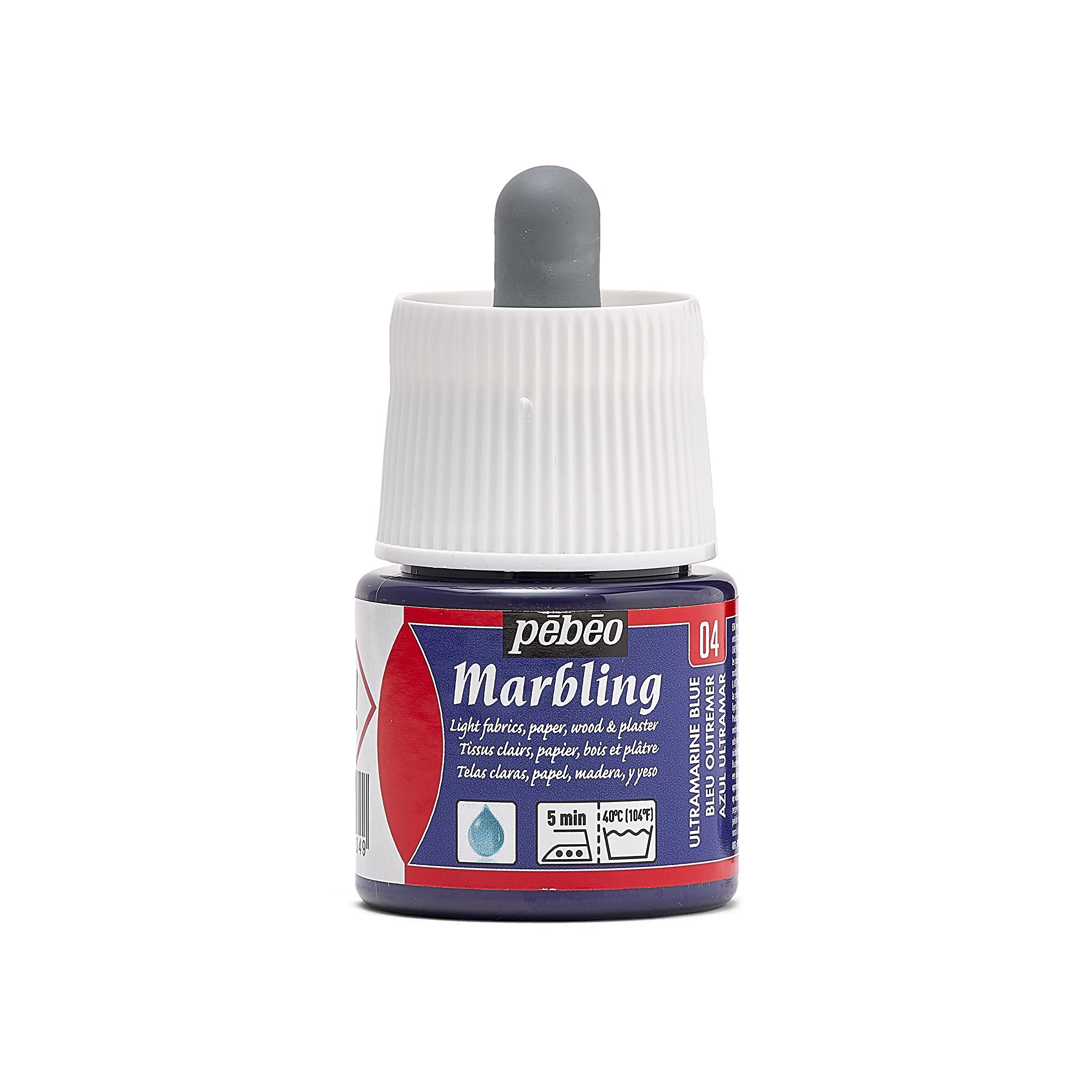 Pebeo 45 ml Marbling Bottle, Ultramarine Blue