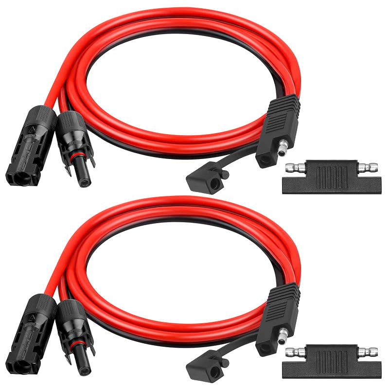 Cabo Adaptador de Painel Solar para SAE Kimbluth 10AWG, 0,91 m, com Inversor de Polaridade, 2 Unidades