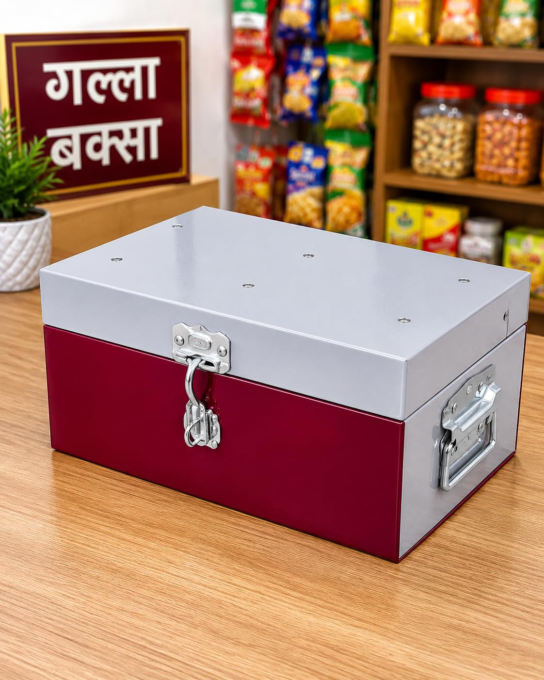 trunk for cash holding and and storage box mini size havey duety power cotting-image-44