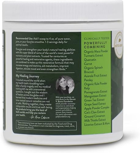 Miniatura 7 de Mighty Maca Plus - Deliciosos superalimentos orgánicos de raíz de maca en polvo, dieta cetogénica, desintoxicante, totalmente natural, alcalina y