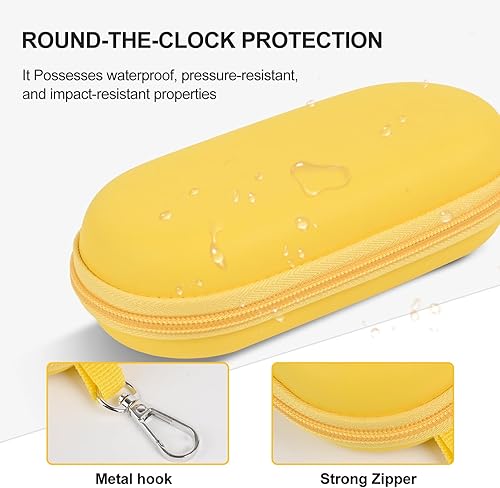 Miniatura 4 de Double Glasses Case,Dual Eyeglasses & Sunglasses Organizer with Clip Zipper Closure for Travel 2 Pairs Storage Box