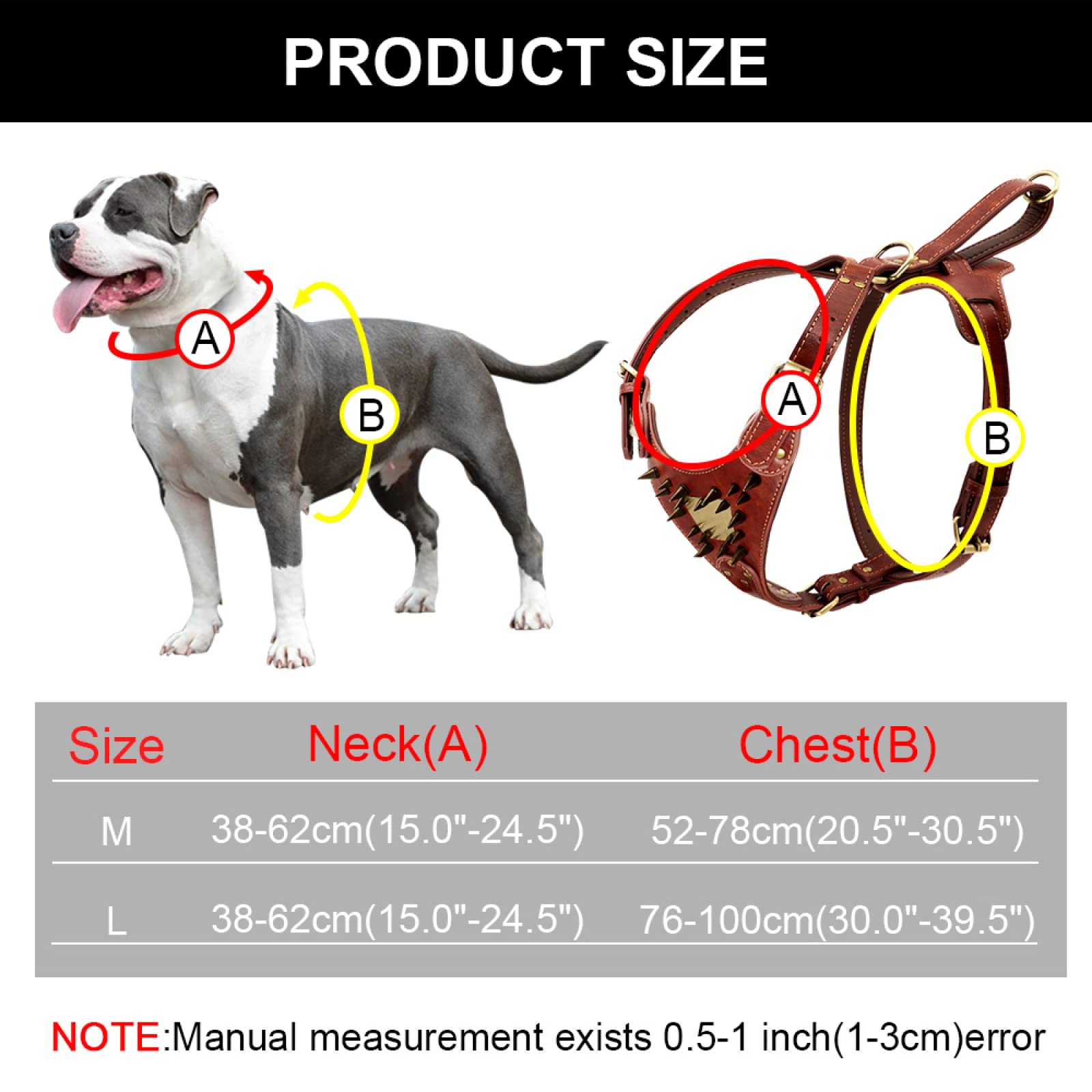 Pettorina Per Cani In Pelle Resistente Personalizzata Pettorina Per Cani Personalizzata Gilet Per Addestramento Per Cani Pettorina Per Feste Con Etichetta Anti-smarrimento Targhetta Maniglia