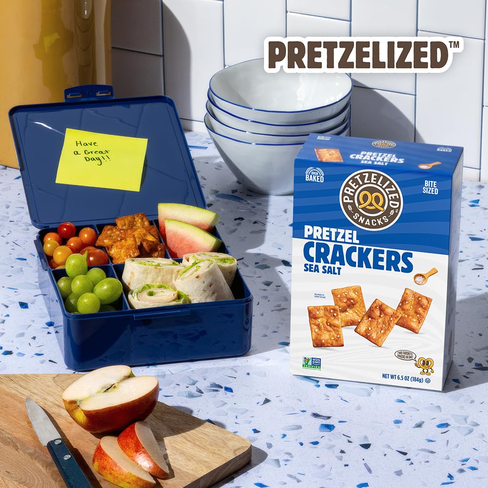Pretzelized, Sea Salt Pretzel Crackers, 6.5 Ounce thumbnail 4