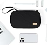 NISHEL Cord de voyage Housse d'organisateur, Double couche Tech Sac électronique, Essentiels pour chargeur, câble, téléphone, lecteur flash, noir