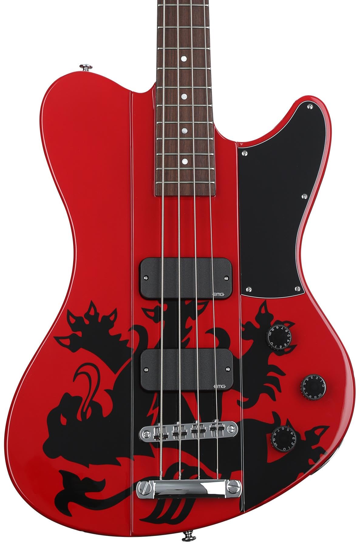 Schecter Simon Gallup Ultra Signature Bass Guitar - Red