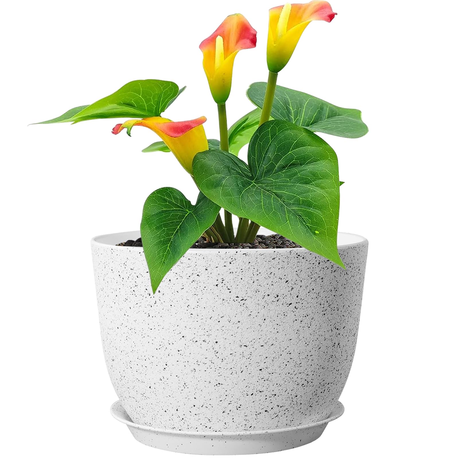 Meowell Speckled White Planter