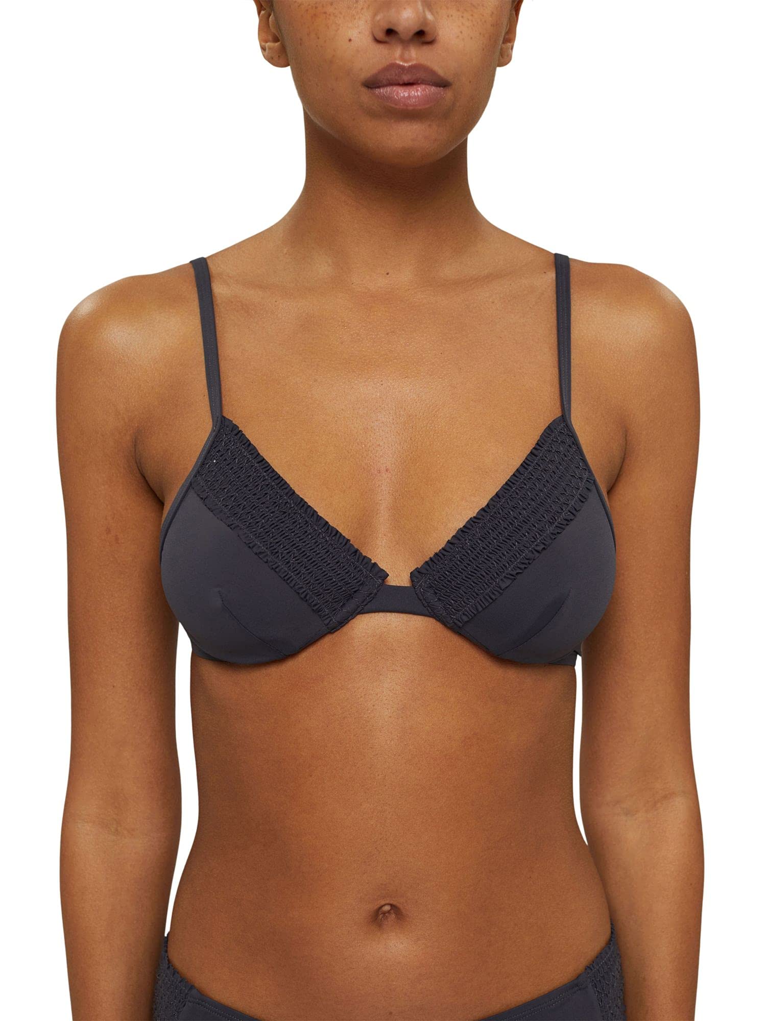 ESPRIT Women's Blue Beach NYR High Apex Bra Bikini Top