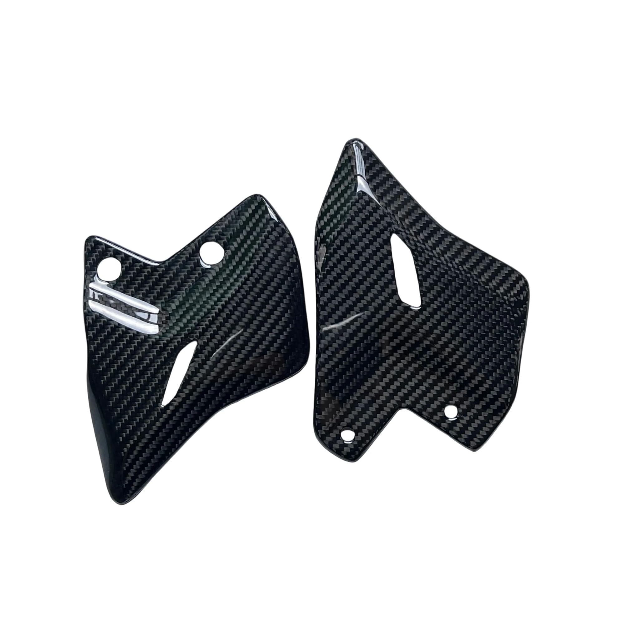 Kompatibel mit Kawasaki Z650 2017–2025 Modifikation: Fersenschutz aus Kohlefaser, hinten montierter Fußschutz, Verkleidung, Motorradzubehör