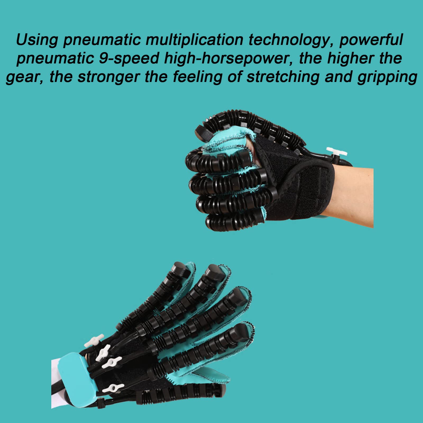 Guantes Robot Rehabilitación Hemiplejía Accidente Cerebrovascular, Protector Enderezamiento Dedos, Equipo Entrenamiento Férula Mano, para Aliviar Rigidez Mano a Largo Plazo,S-Right Hand