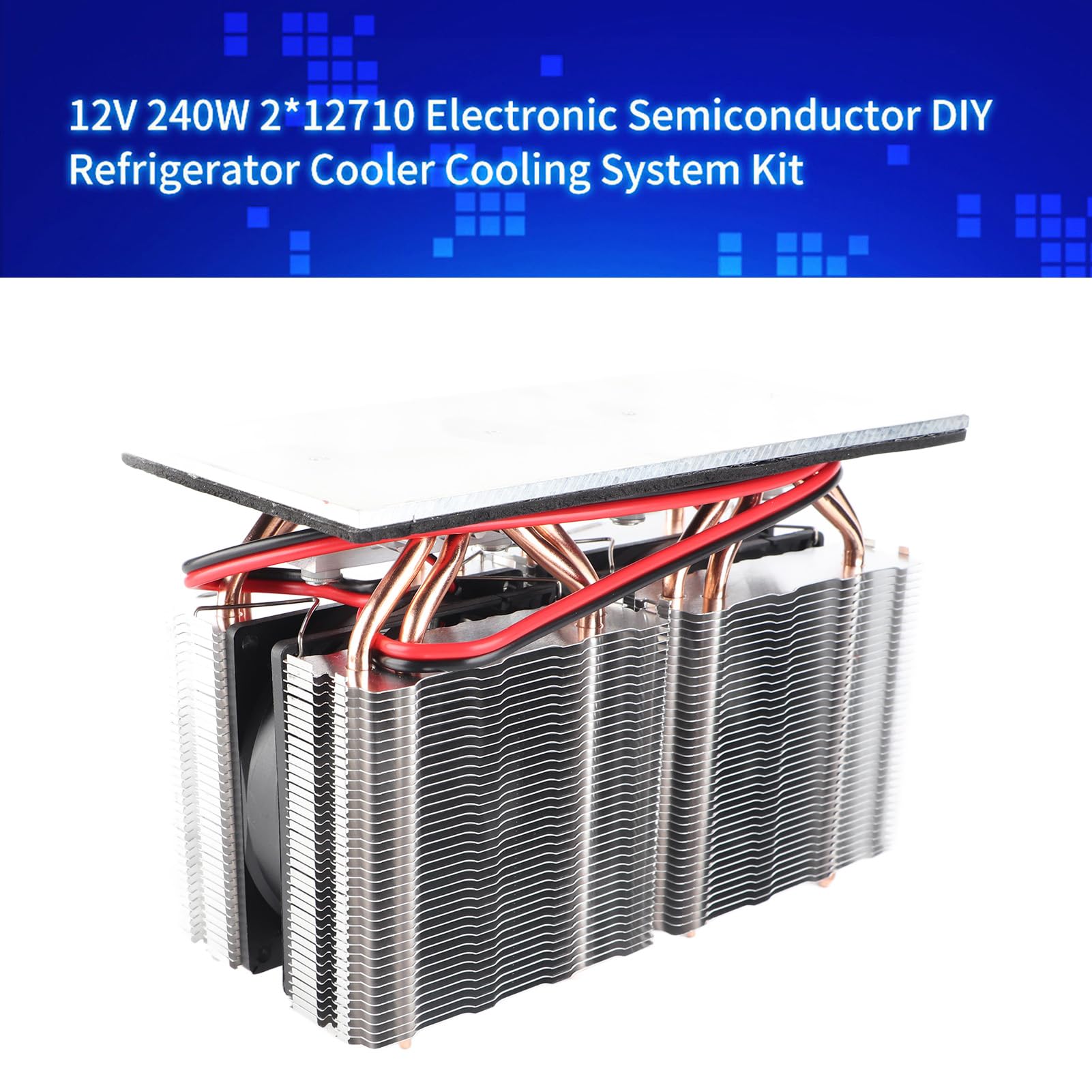 Yctze Kit di Raffreddamento a Refrigerazione a Semiconduttore 12V 240W - Dispositivo di Raffreddamento del Frigorifero con Alta Efficienza, Rapido e Facile Uso Domestico e Commerciale