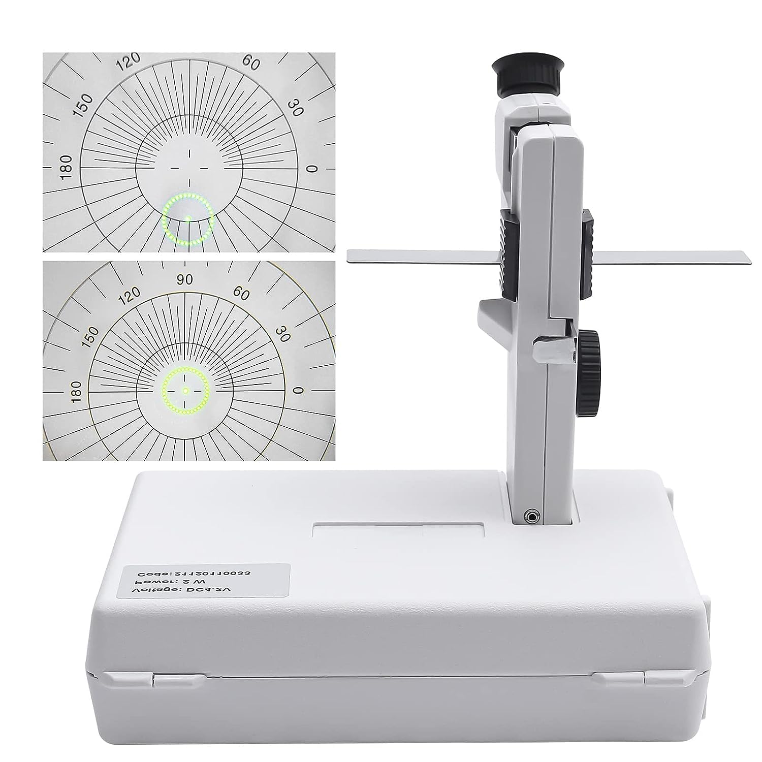 Lensómetro Manual, Lensómetro De Optometría, Lensómetro Óptico Portátil con Lente HD, Perilla De Ajuste De Lectura, para Lentes De 20-80 Mm, Tiendas De Óptica, Centros Ópticos Profesionales
