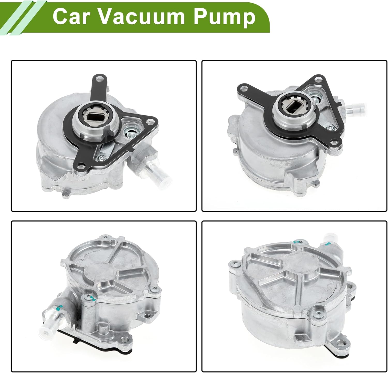 Brake Vacuum Pump No.03H145100B Engine Vacuum Pump for Volkswagen Passat 3.6L 2006-2008 Aluminum Alloy Silver Tone 1 Pc