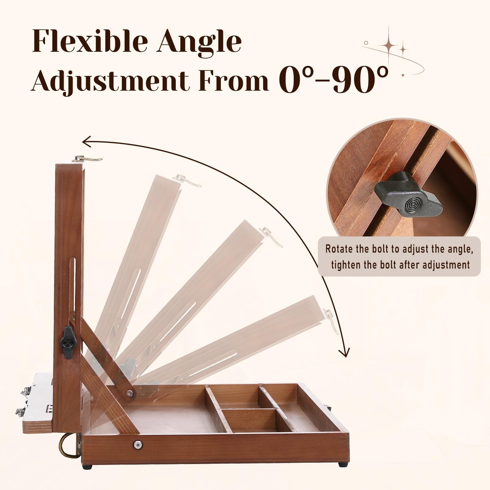 TYYIHUA Tabletop Easel - Adjustable Art Stand -4 TYYIHUA Tabletop Easel - Adjustable Art Stand -4