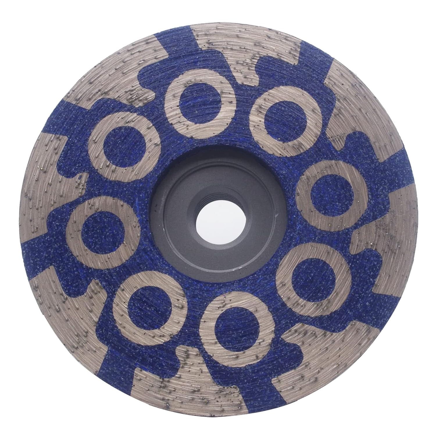 4 Inch Diamond Grinding Resin Filled Cup Wheel for Granite Marble Engineered Stone Quartz and Tile Coarse Grit 16 Segmented Diamond Grinding Wheel with 5/8"-11