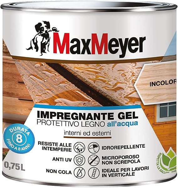 MAXMEYER IMPREGNANTE GEL ACQUA INCOLORE 0,75 L - 1