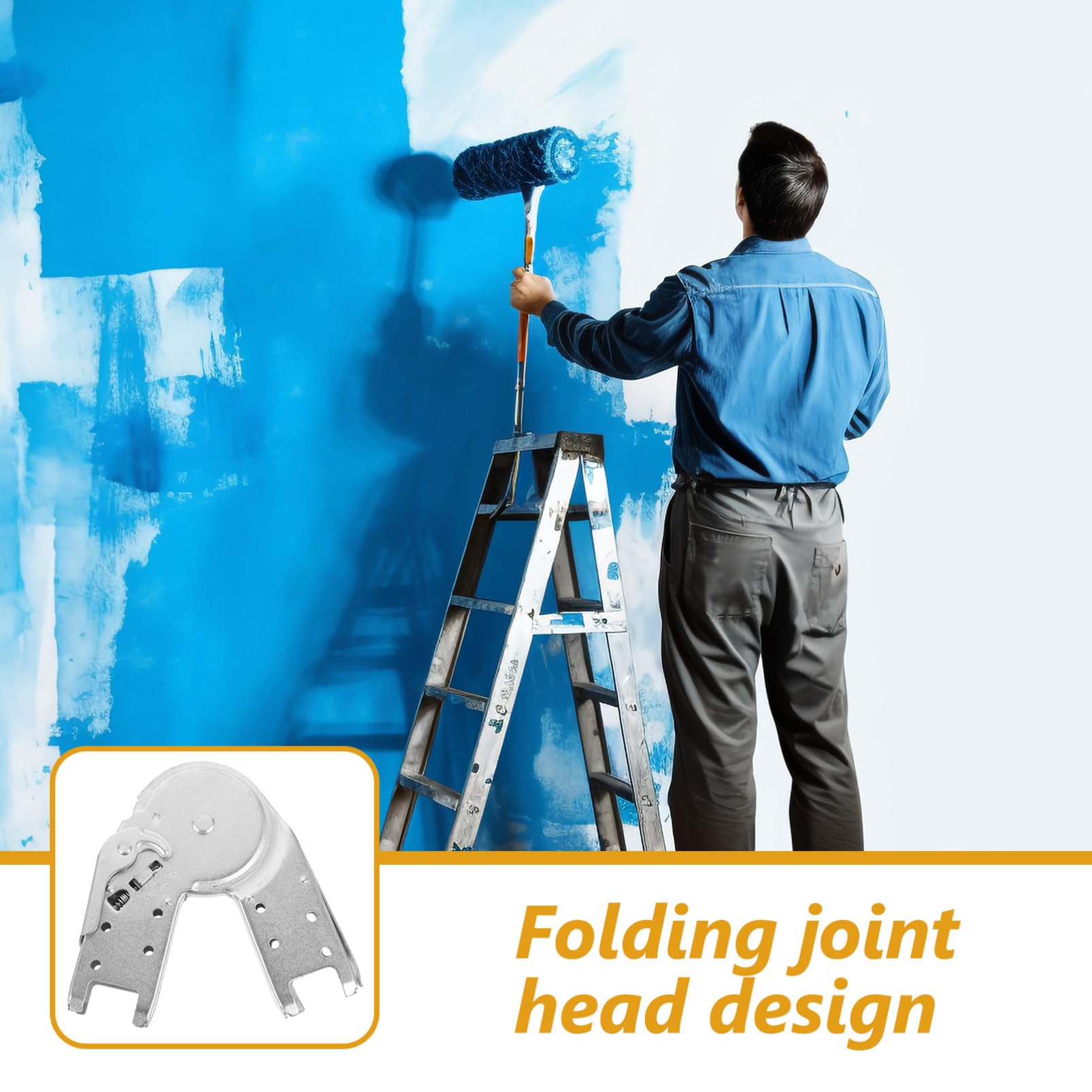 Bisagra de Escalera de Mano de Aluminio Reforzado Coner de Unión Multifuncal para Escaleras Plegables Accesorio Resistente para Reparación Doméstica Kit