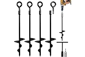 VASGOR Shed Anchors (4pcs) - Ground Anchors for Camping Tent, Car Ports
