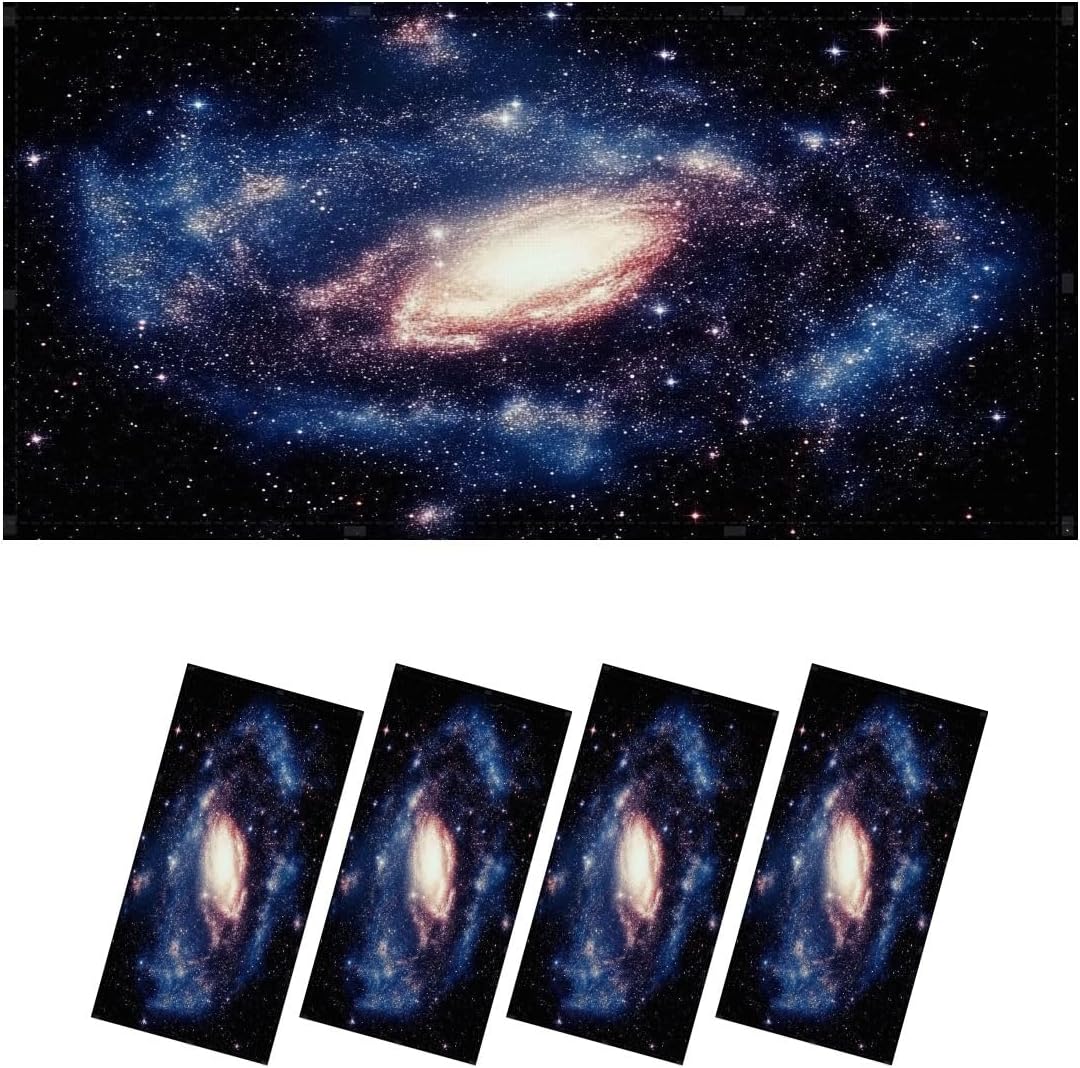 Fluorescent Light Covers for Ceiling Lights Stunning View Spiral Galaxy Vastness Space Easy to Install Magnetic Light Filter for Classroom Office Hospitals School Home Decor