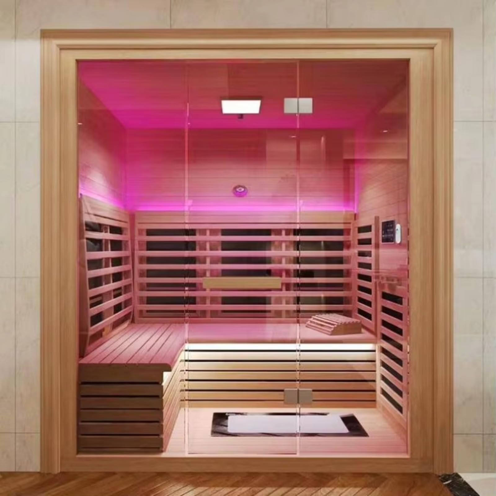 Sauna wewnętrzna zewnętrzna