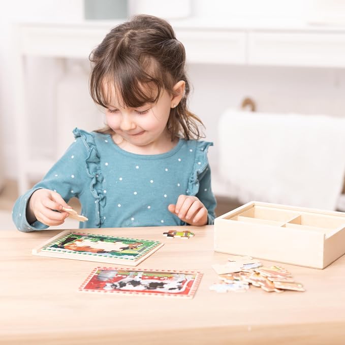 Set de Rompecabezas de Madera 4 en 1 Melissa & Doug miniatura 5