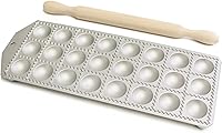 Vista 4 de Paderno World Cuisine Máquina de ravioles de 12 piezas con rodillo, gris
