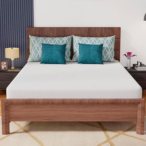 Miniatura 13 de BLKMTY Colchón Queen de 6 pulgadas, colchón de espuma viscoelástica de firmeza media, colchón transpirable para alivio de presión y colchón de gel