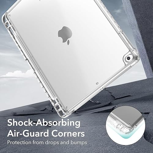 Miniatura 4 de Funda para iPad de 9.7 pulgadas, 56 generación 20172018, funda transparente delgada de silicona suave TPU para computadora de tableta absorción de