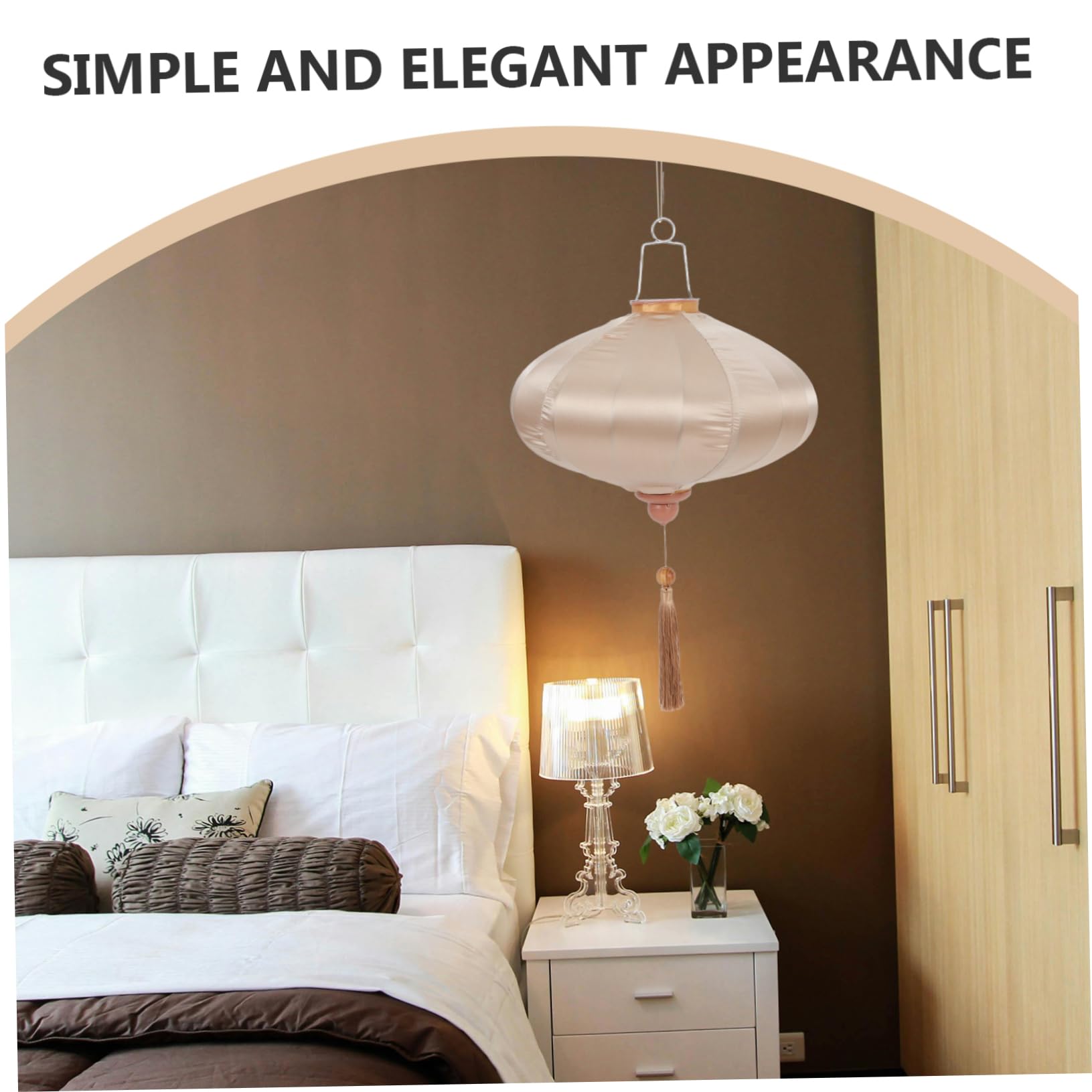 SHINEOFI Vintage Satin Laterne Für Hochzeitsdekoration Hängelaterne Mit Fransen Im Retro-Stil Für Innen Außennutzung Elegante Und Stabile Gestaltung Für Unvergessliche Atmosphäre