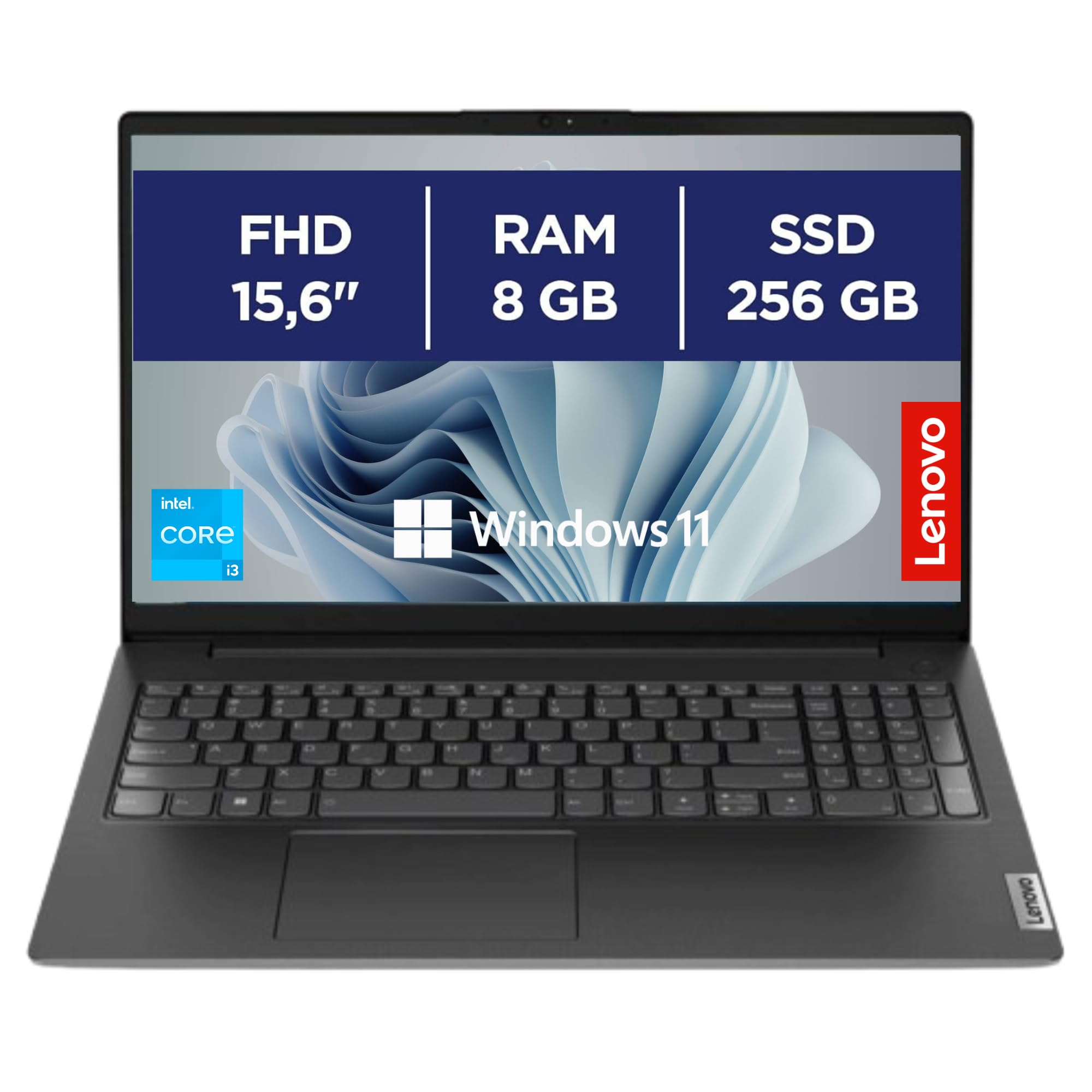 Lenovo Notebook 15,6" Full HD – Intel I3-1215U – 12GB RAM – 512GB SSD – Windows 11 Pro