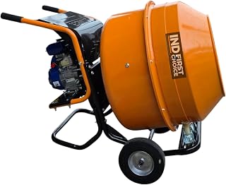 IND 230 LTR Barrow Type Concrete Mixer | 3 HP Petrol Engine | Heavy Duty Drum | Portable Design for Hill Areas | Ideal for Price In India