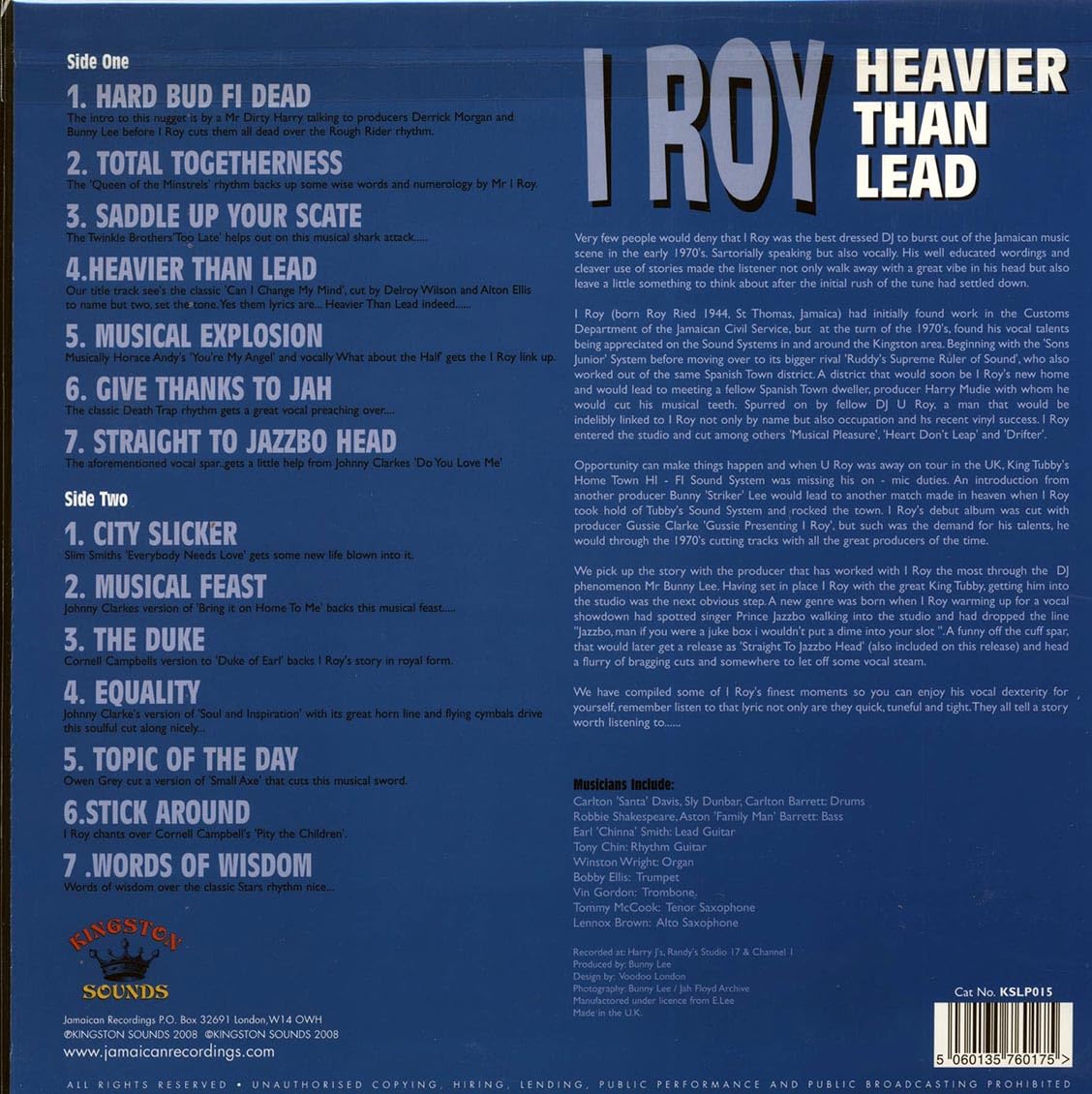 HEAVIER THAN LEAD
