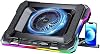 Juo Yeti 2200RPM RGB Illuminated Led Display Gaming Laptop Notebook Cooler Stand