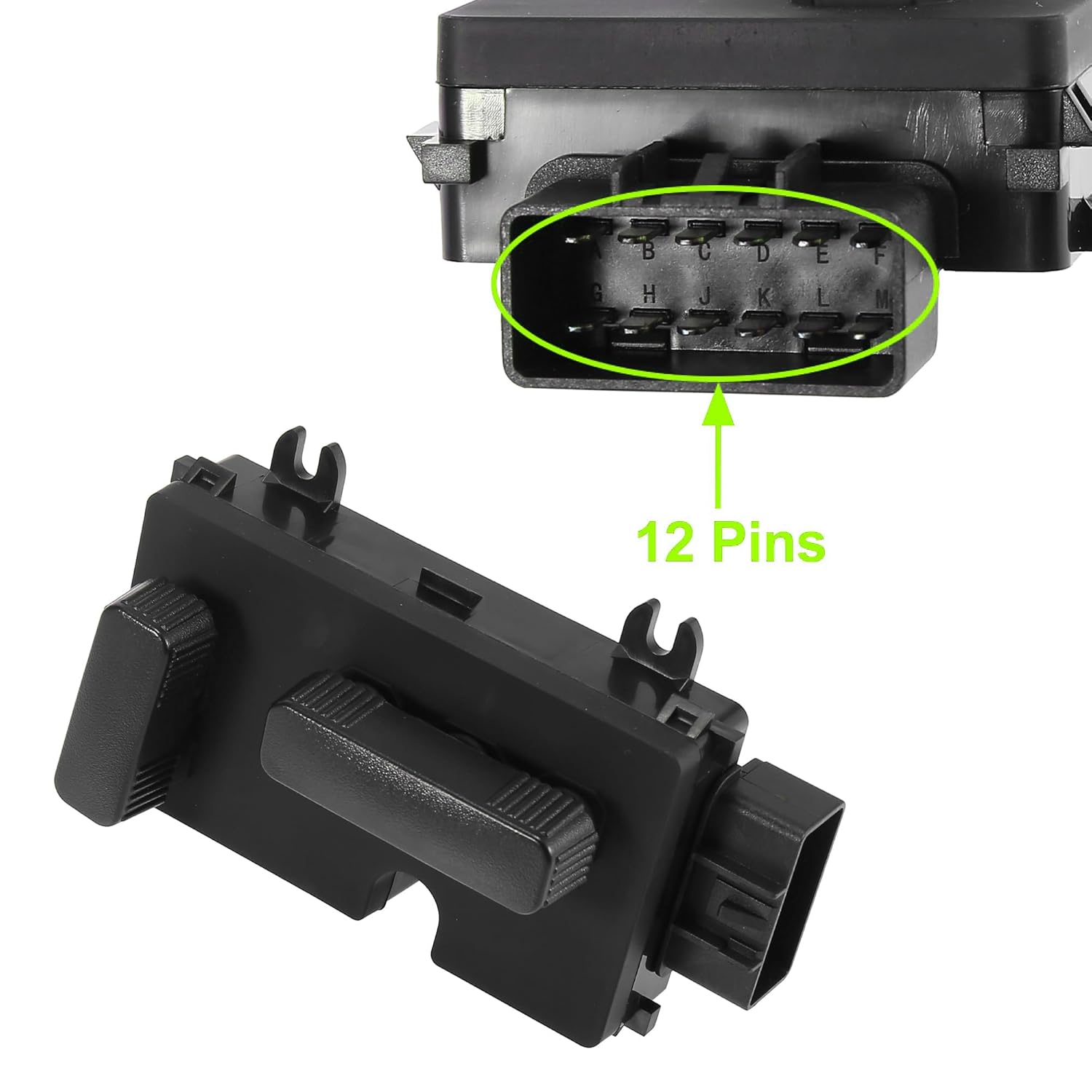 Front Left Side 8 Way Car Power Seat Switch Adjust Recline Recliner Switch 12450166 1S9702 901-202 for Chevy for Silverado for Sierra 2002-2006