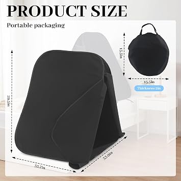 MABOZOO Portable Blackout Bed Tent for Sleeping, Privacy Sleep Cover with 2-Layer Light Blocking, Foldable Frame (33.9 L 24.8 W 29.5 H), Perfect for Nightshift, Dorms, Travel & Naps