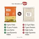 Mille Foxtail Millet Whole Grain | Certified Low GI | Rice Replacement | High Fibre and Plant Protein | Gluten Free | Cooks in 10 minutes | Can be used to cook Biryani, Lemon Puliyogare | Unpolished, Toasted, No Soaking Required | Kangni/Kakum/Navani/Korralu/Korra/Thinai, 500g gallery image