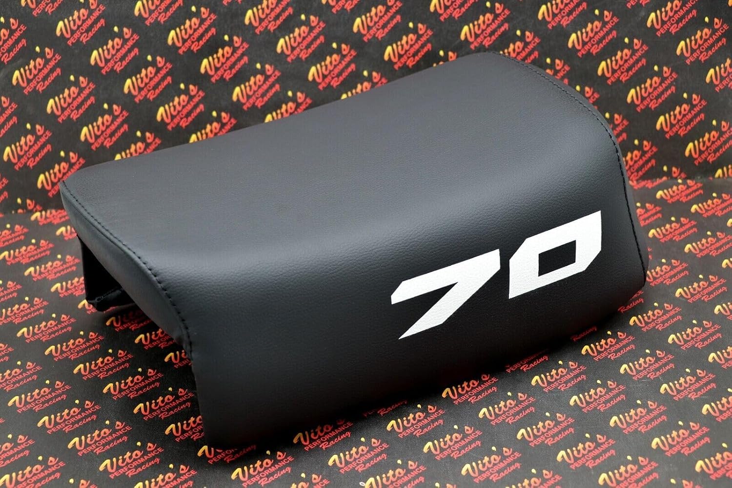 fits Honda ATC70 seat complete - fits 1978-1985 ATC 70#70 print on sides BLACK