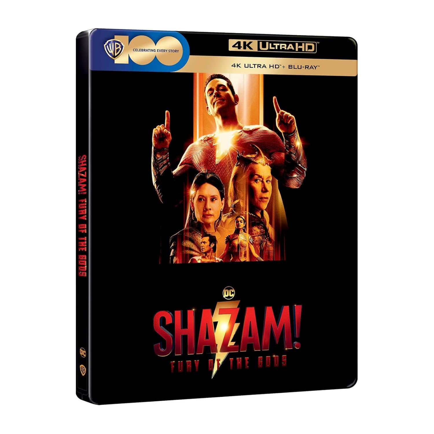 Shazam! Fury of the Gods [4K Ultra HD] [Steelbook] [Blu-ray] [2023] [Region Free]