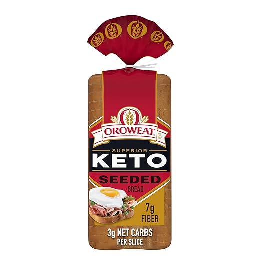 Oroweat Superior Keto Bread, Seeded White Bread, 20 oz Bag
