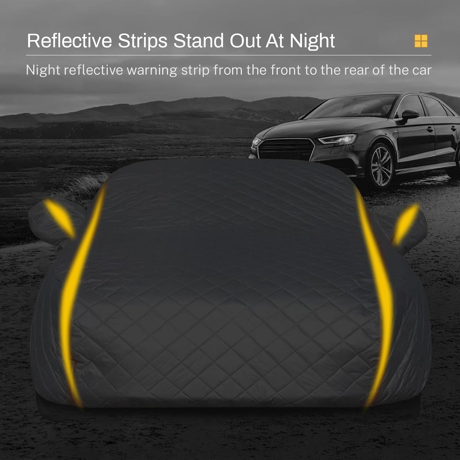 Car Cover Hail Protection Padded for Honda CR-V 2002-2023,Thickened Hail Storm Protector Padded Car Cover,Outdoor All Weather Automobile Protection,Snowproof Waterproof Windproof